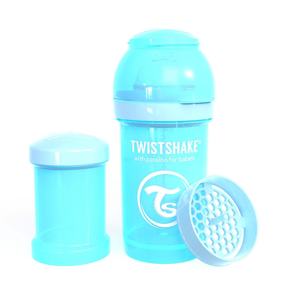 【ツイストシェイク（TWISTSHAKE）】ボトル 180ml | パステルブルー