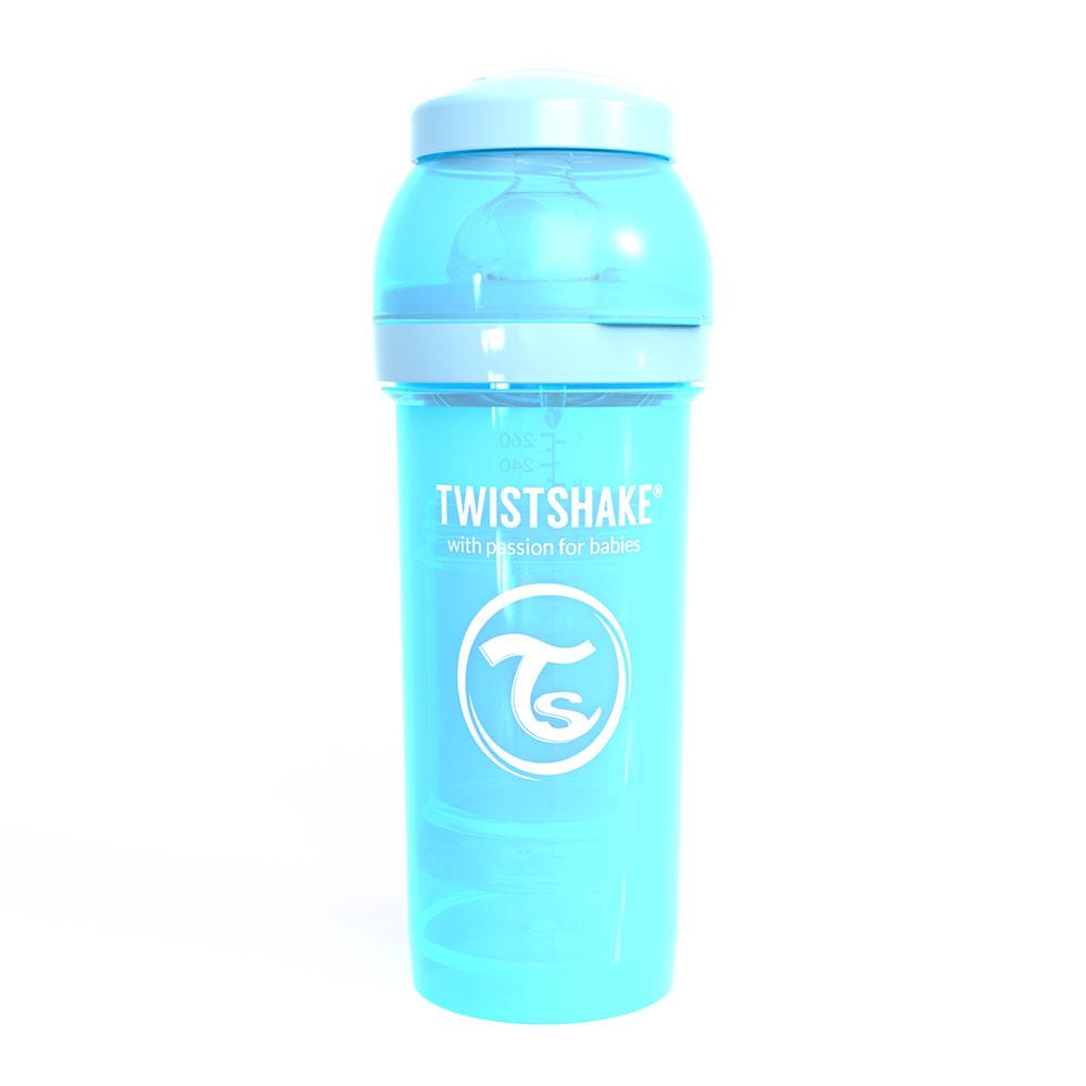 【ツイストシェイク（TWISTSHAKE）】ボトル 260ml | パステルブルー