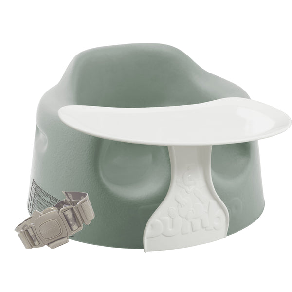 ＜New＞ベビーソファ プレートレイセット｜セージグリーン｜専用腰ベルト付き