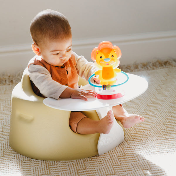 ＜New＞ベビーソファ プレートレイセット｜セージグリーン｜専用腰ベルト付き