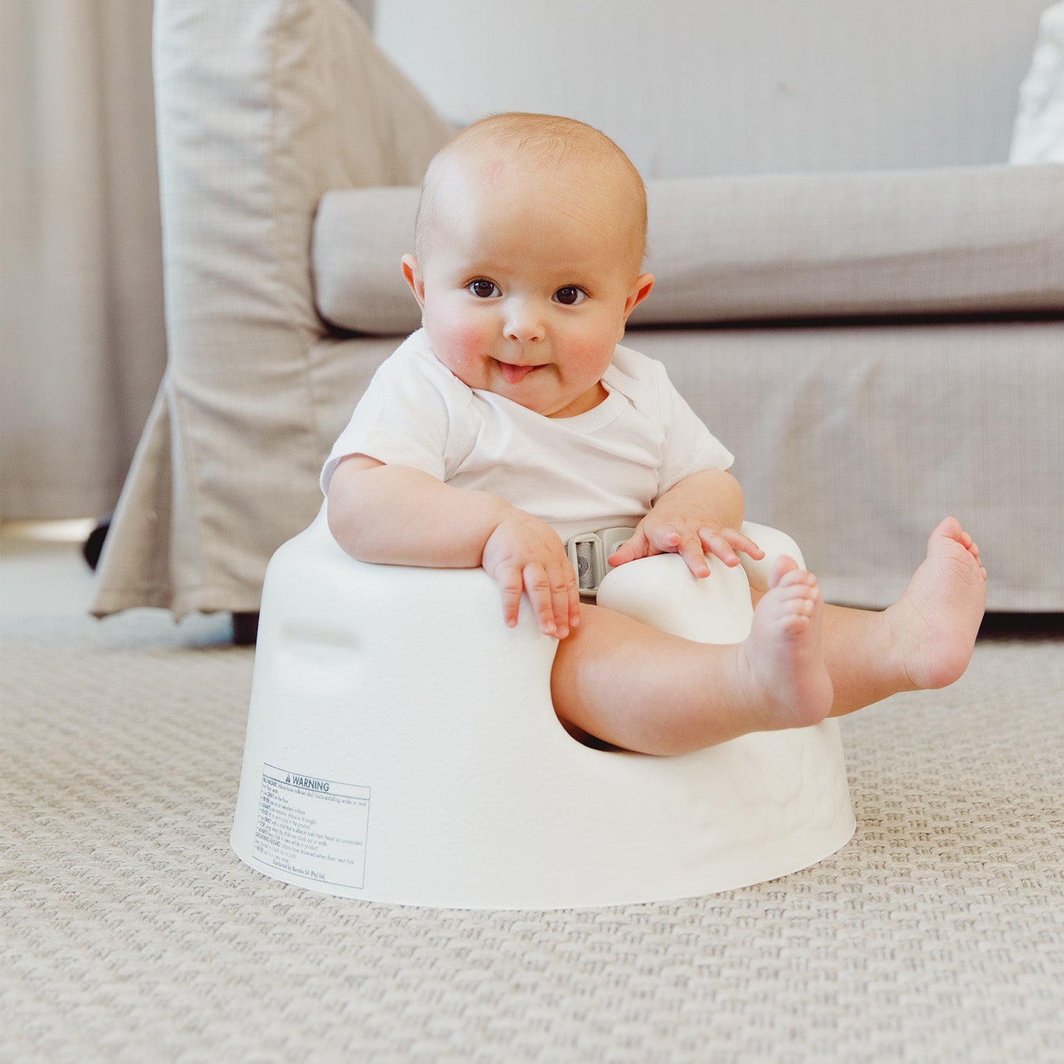 バンボ(Bumbo)公式】ベビーソファ｜コットン｜専用腰ベルト付き