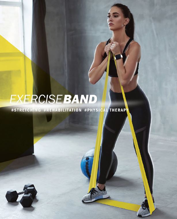 フィットネスバンド　トレーニングバンド エクササイズバンド 強度別3本セット トレーニングチューブ