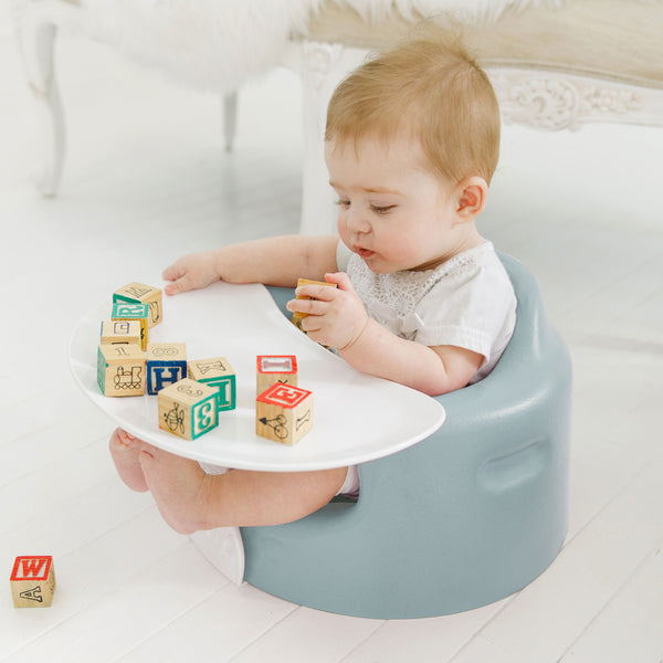 ＜New＞ベビーソファ プレートレイセット｜セージグリーン｜専用腰ベルト付き