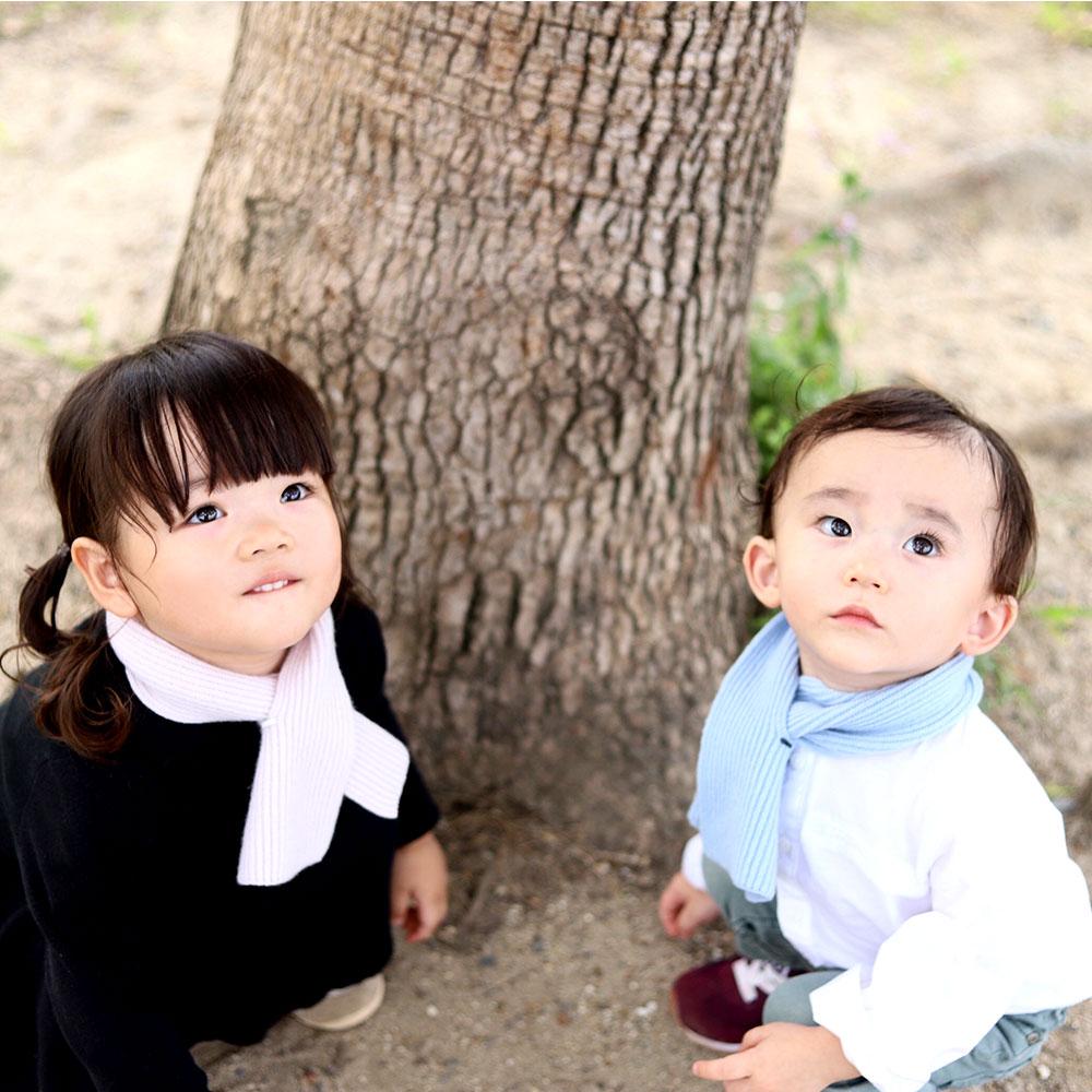 ティーレックス（T-REX）】カシミヤベビーマフラー | ベビーブルー