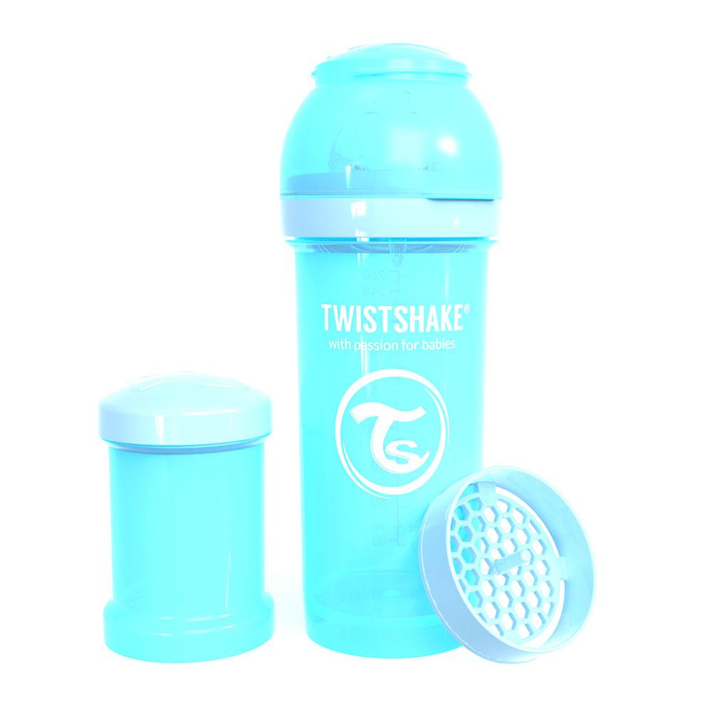 ツイストシェイク（TWISTSHAKE）】ボトル 260ml | パステルブルー
